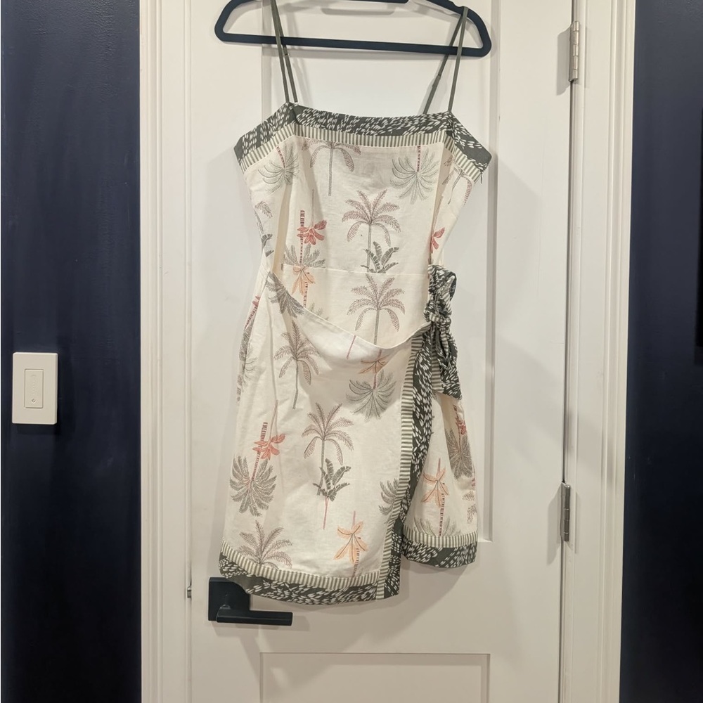 LOFT dress palm trees